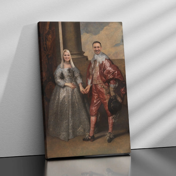 Gepersonaliseerd canvas Prins en prinses 2