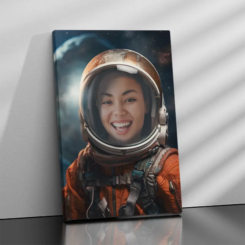 Gepersonaliseerd canvas De astronaut - Portret voor volwassenen 3