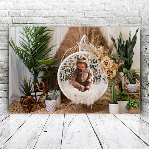 Gepersonaliseerd canvas Schommelende baby 1