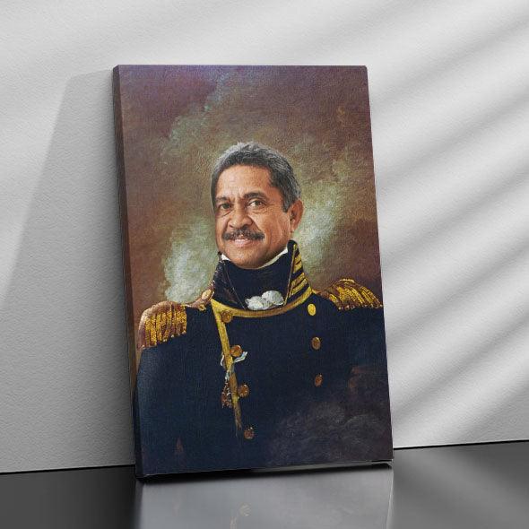 Gepersonaliseerd canvas De generaal - Portret voor volwassenen 1