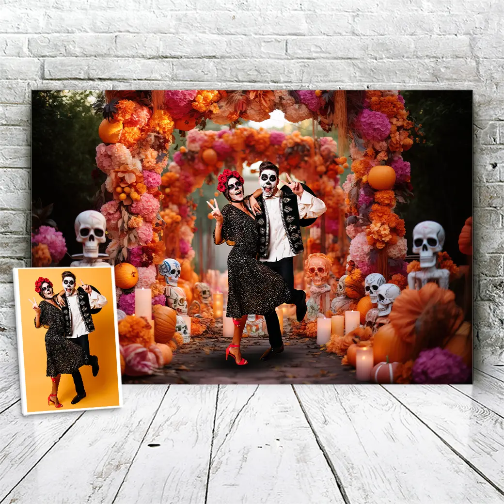 Gepersonaliseerd canvas Dag van de Doden 3