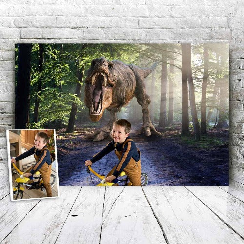 Voorbeeld Dino Forest canvas 4