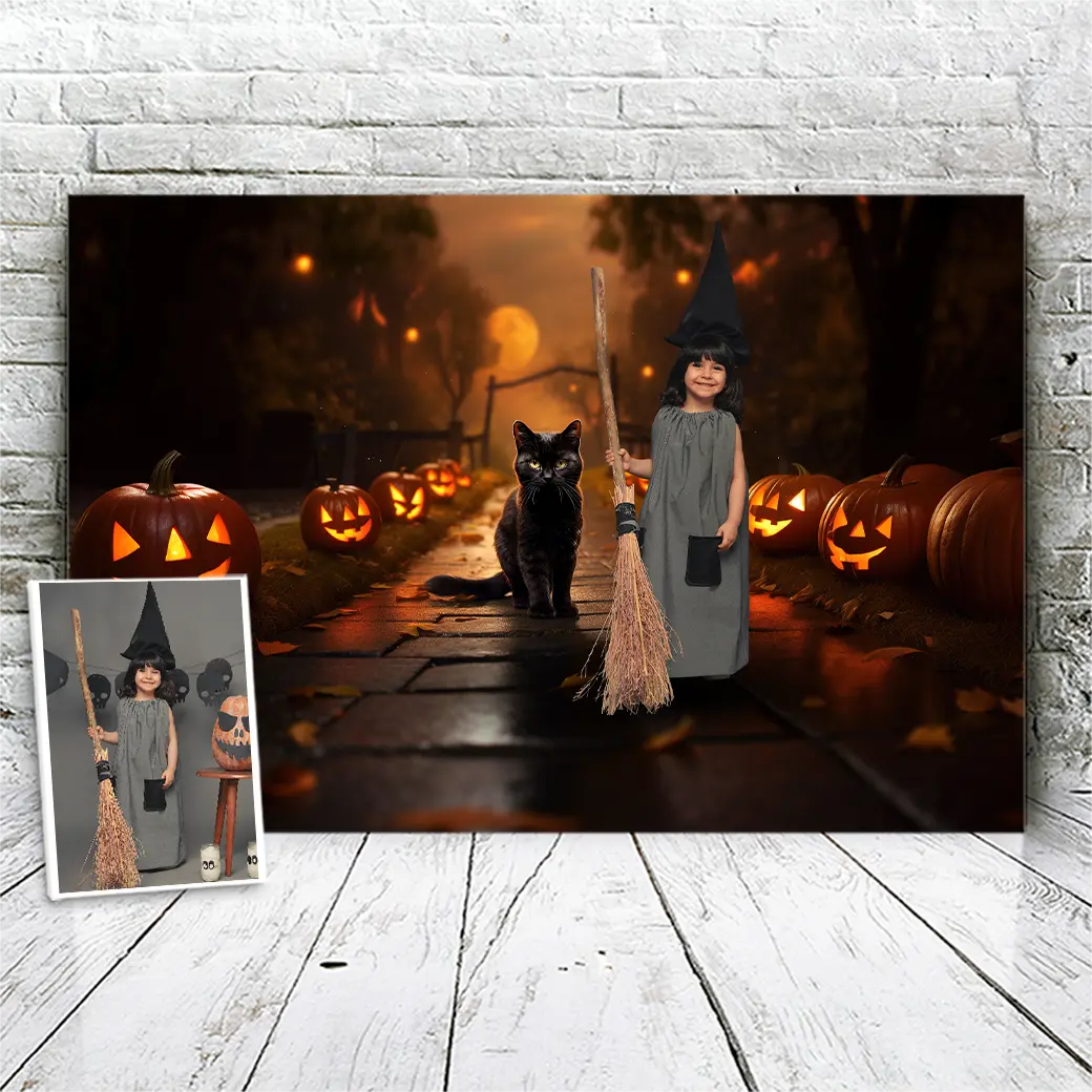 Gepersonaliseerd canvas Pompoentje 2