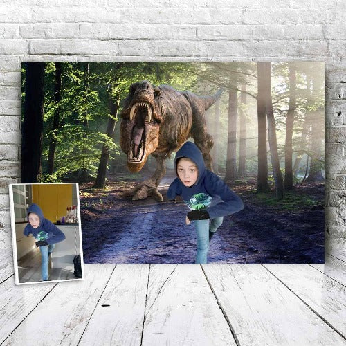 Voorbeeld Dino Forest canvas 2