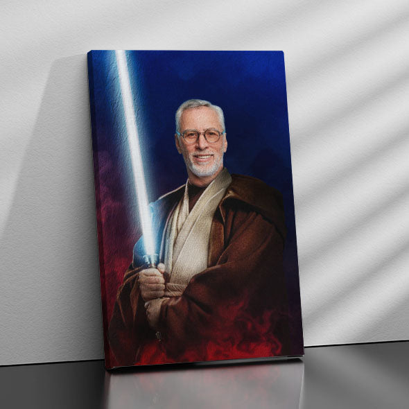 Gepersonaliseerd canvas Lichtzwaard - Portret volwassenen 1
