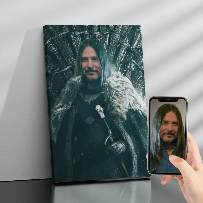 Gepersonaliseerd canvas De Troon - Portret voor volwassenen 1