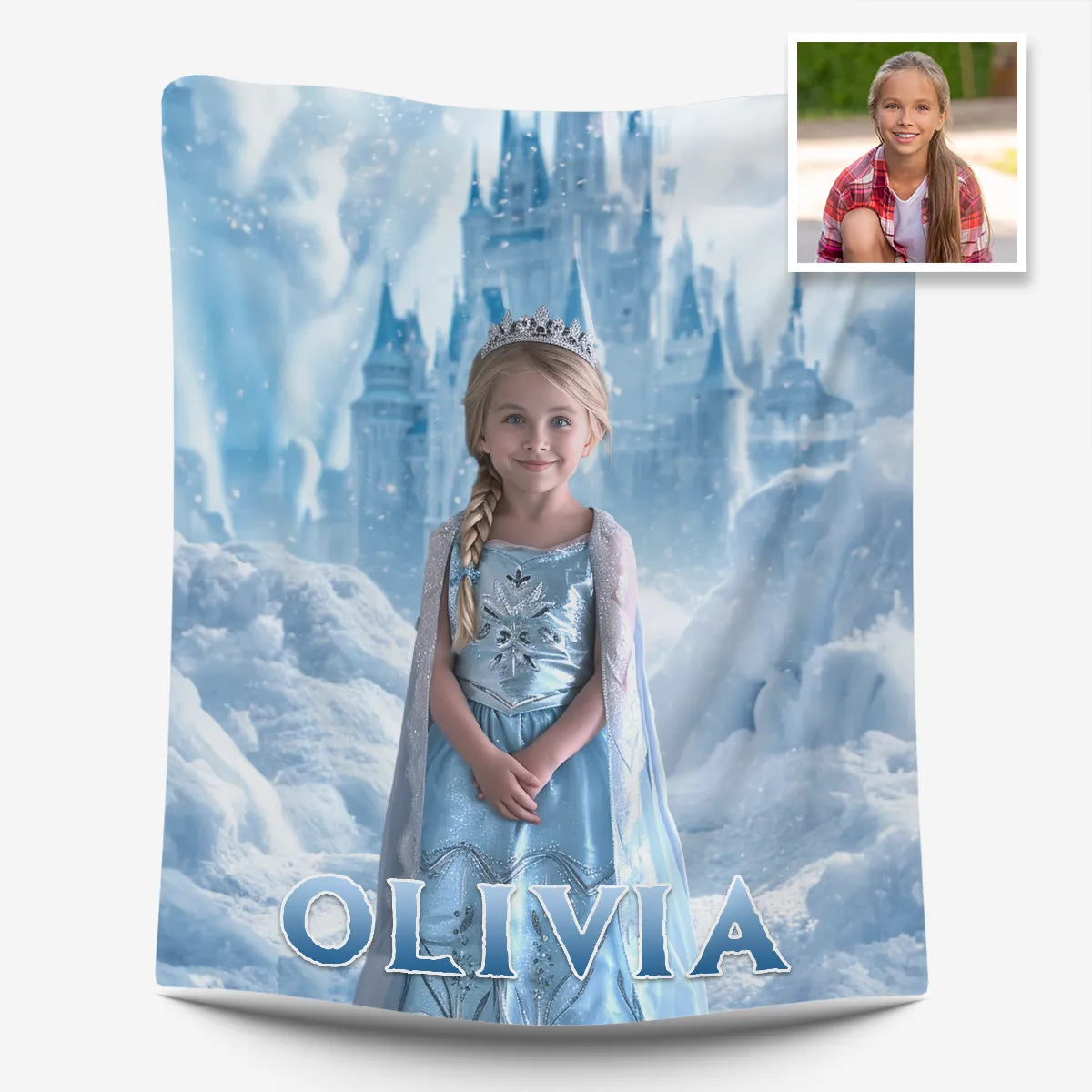 Gepersonaliseerd canvas Prinses Elsa 1