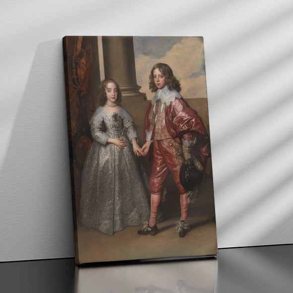 Gepersonaliseerd canvas Prins en prinses 1