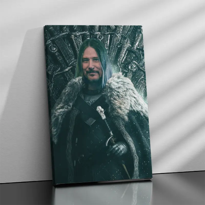 Gepersonaliseerd canvas De Troon - Portret voor volwassenen 2