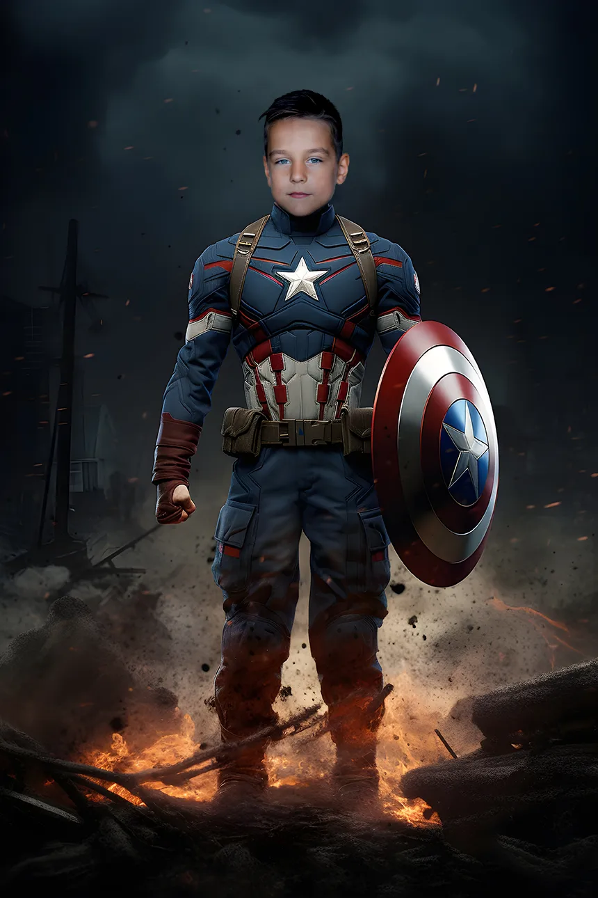 Gepersonaliseerd canvas Patriottische verdediger 2