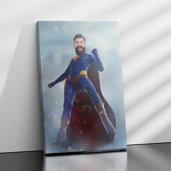 Gepersonaliseerd canvas Superheld - Portret voor volwassenen 1