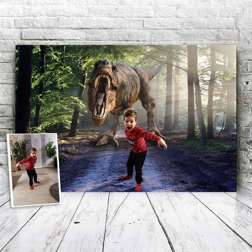 Voorbeeld Dino Forest canvas 5