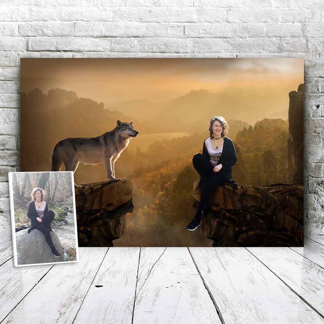 Berg wolf - Unieke Foto