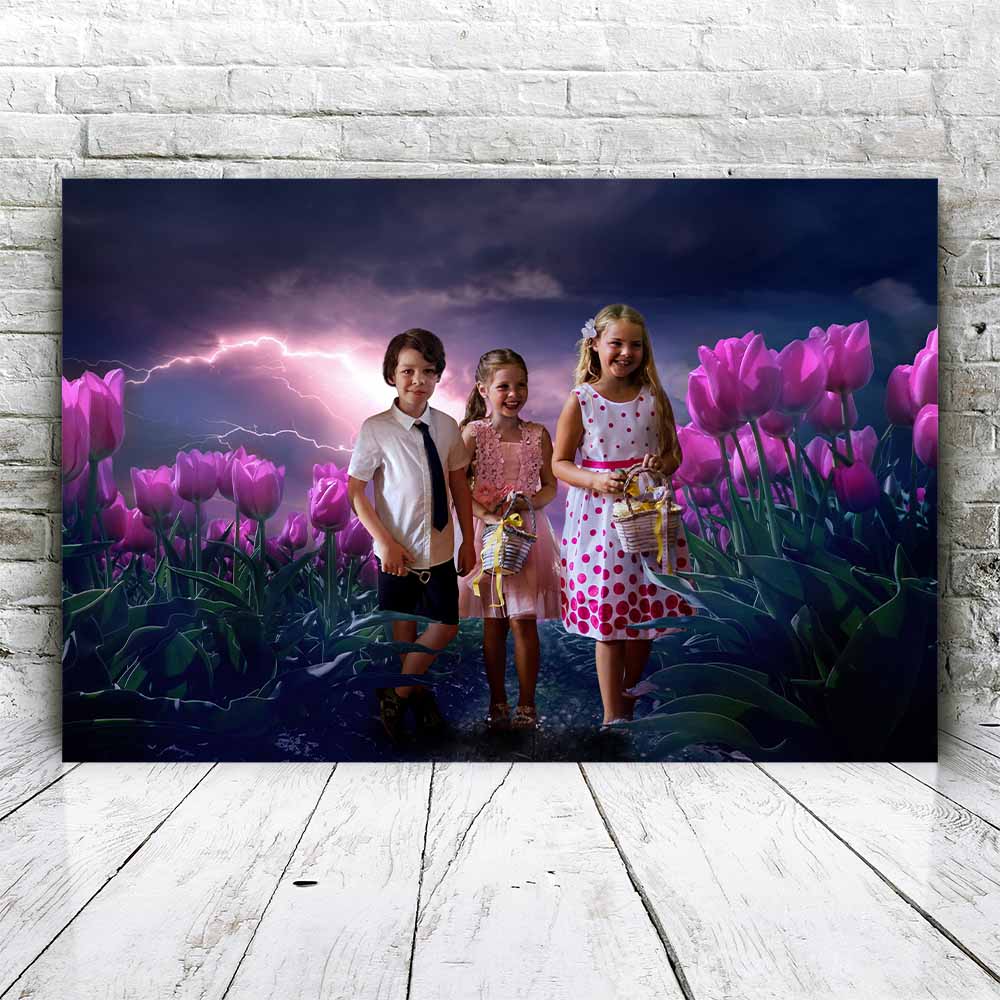 Tulpen storm - Unieke Foto