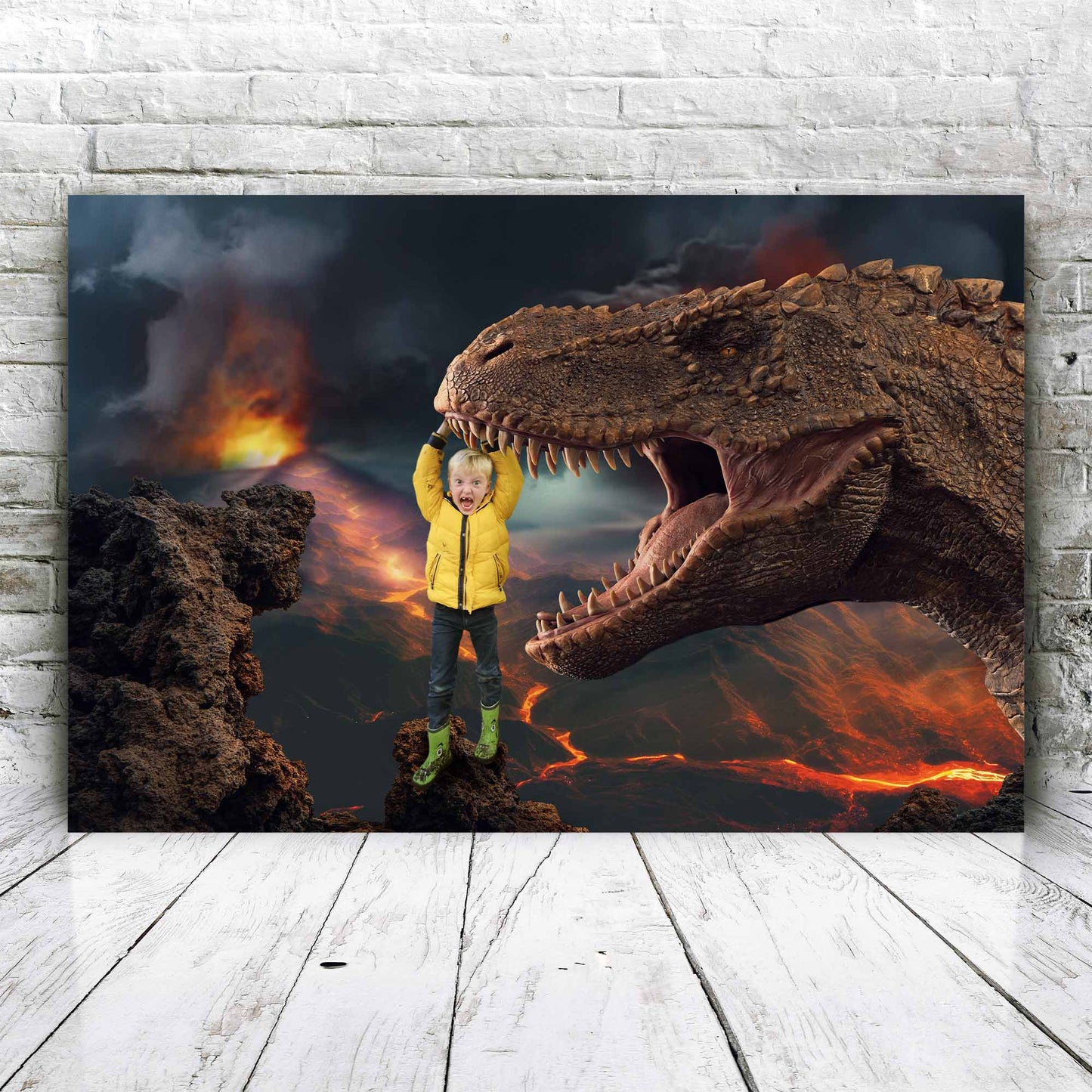 Hongerige dino - Unieke Foto