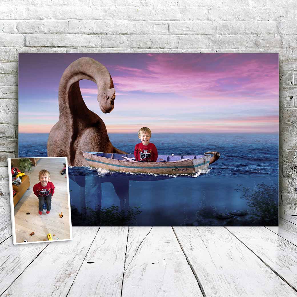 Dino boot - Unieke Foto