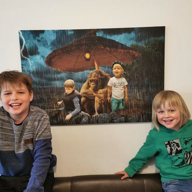 Aap in de regen - Unieke Foto