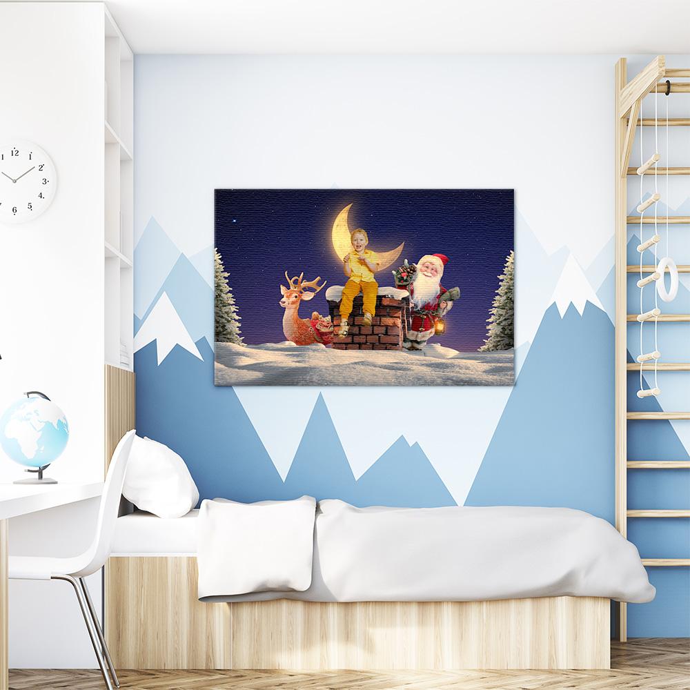 Kerstmis Schoorsteen - Unieke Foto