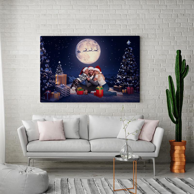 Kerstmis bij Nacht - Unieke Foto