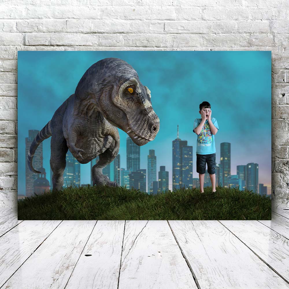 Dino Stad - Unieke Foto