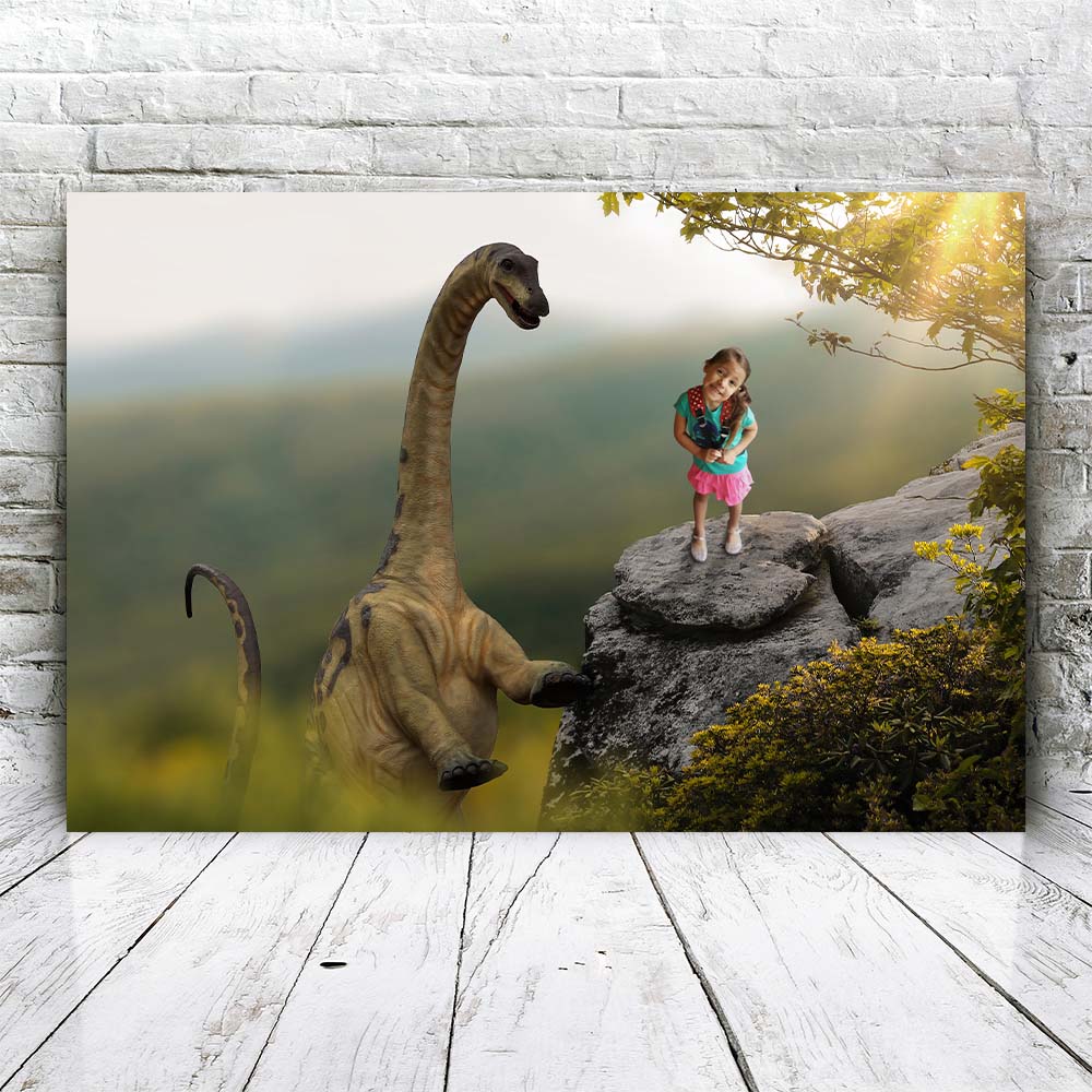 Dino canvas kado voorbeeld