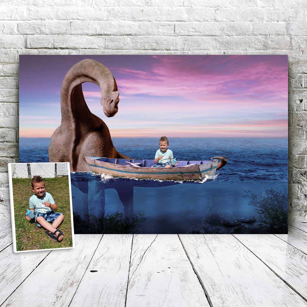 Dino boot - Unieke Foto