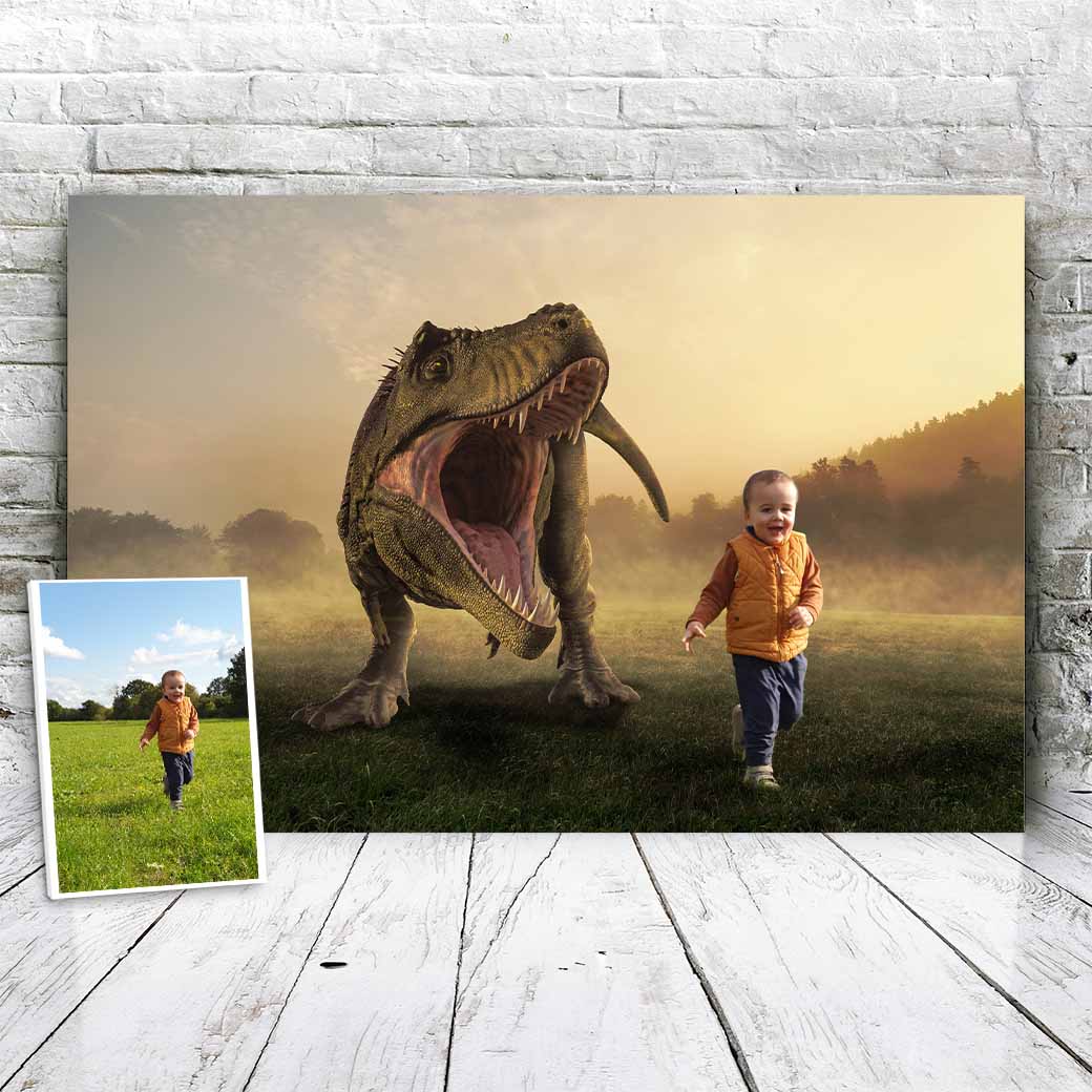 Enge dino - Unieke Foto