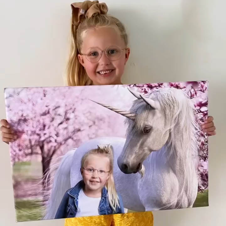 Roze Eenhoorn - Unieke Foto