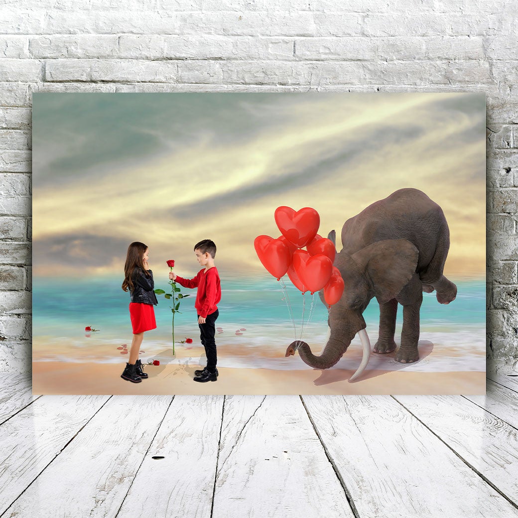 Liefdevolle Olifant - Unieke Foto