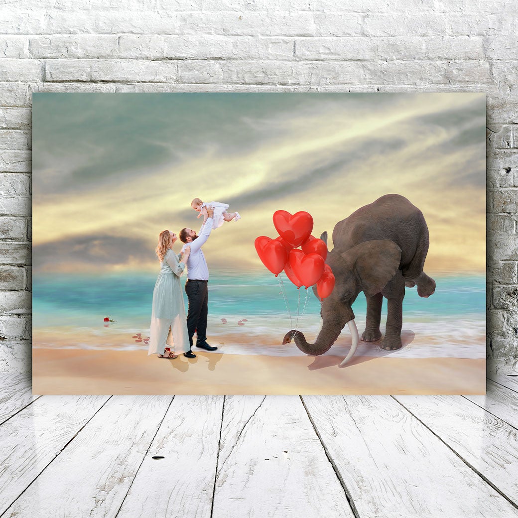 Liefdevolle Olifant - Unieke Foto