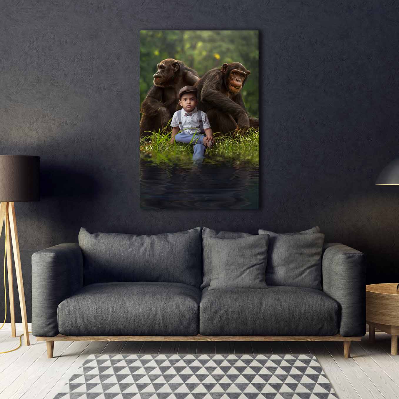 Met de Chimpansees - Unieke Foto