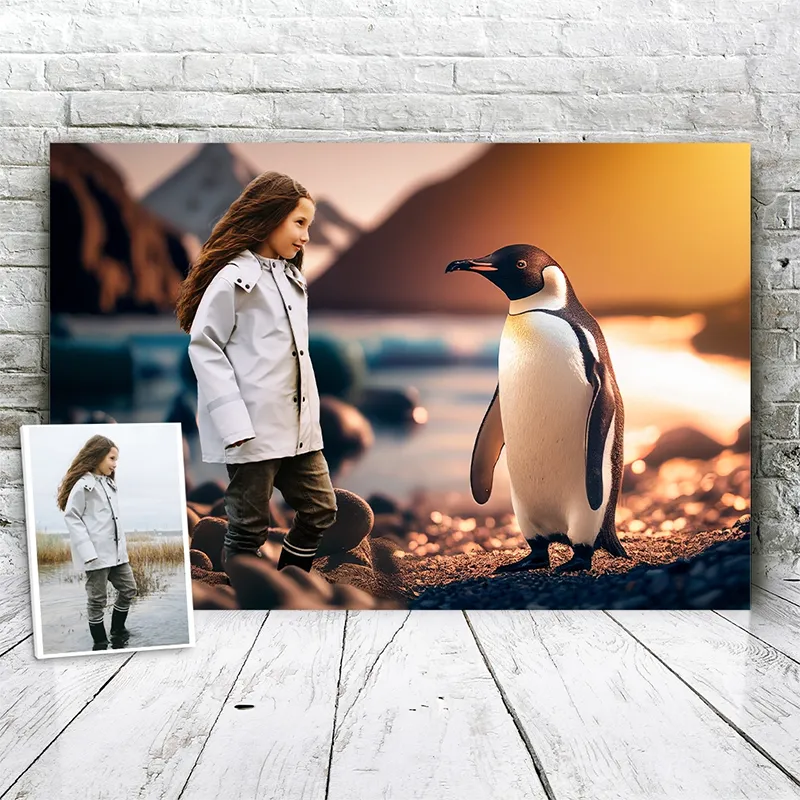 Vredige Pinguïn - Unieke Foto