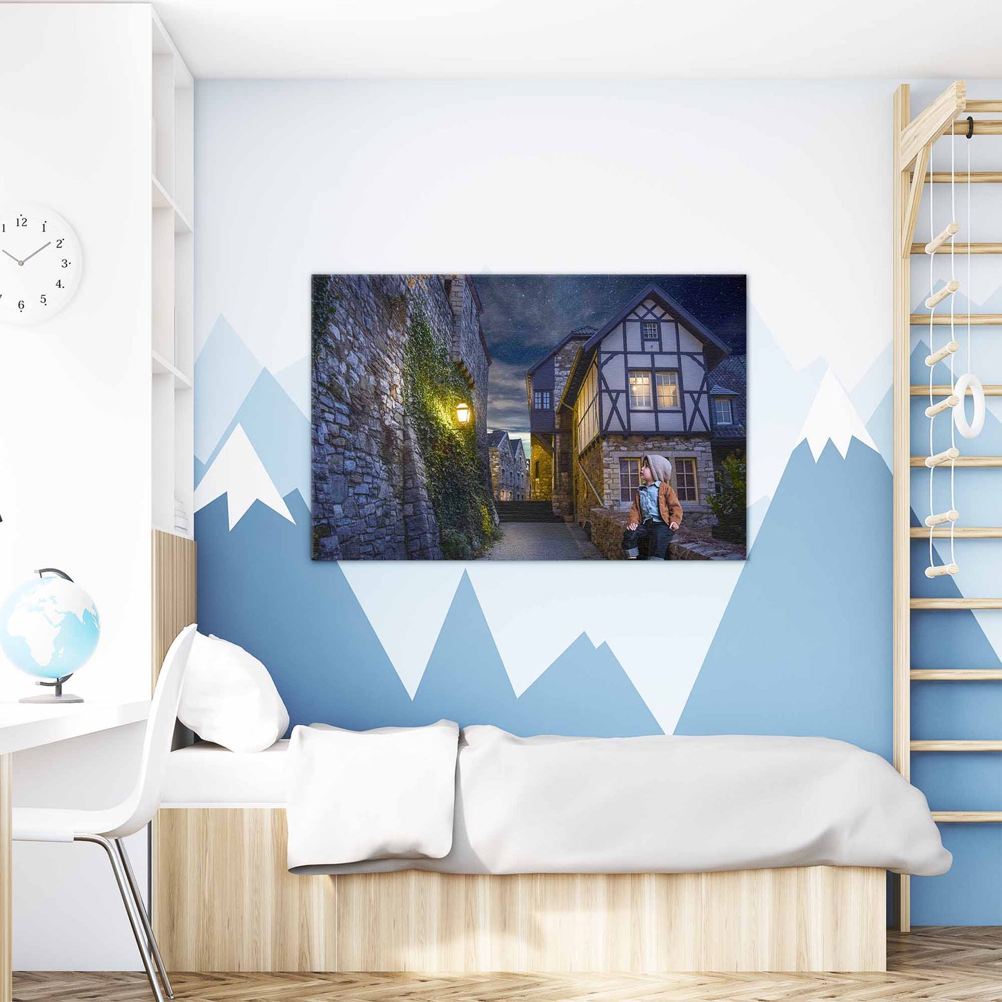 Nacht dorp - Unieke Foto