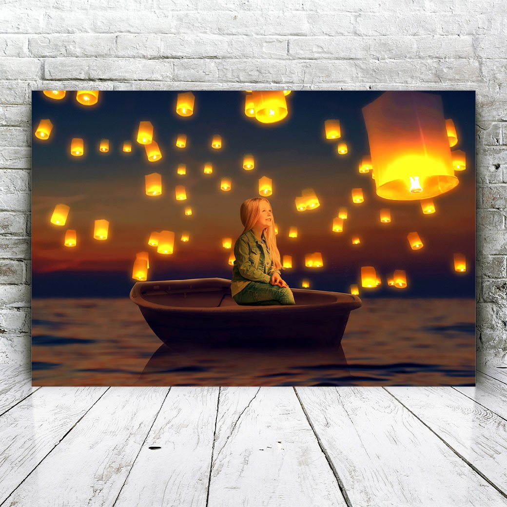 Wensballon Bootje - Unieke Foto