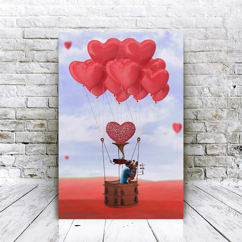 Valentijns Luchtballon - Unieke Foto