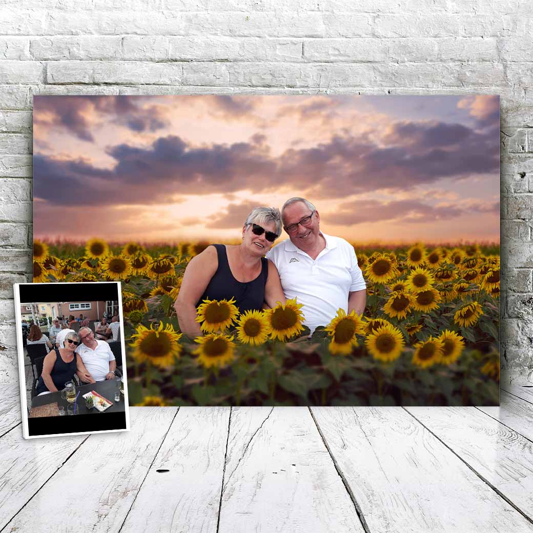 Zonnebloem veld - Unieke Foto