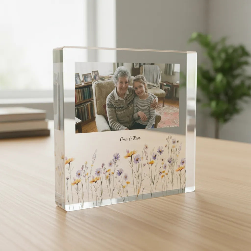Foto op Glasblok | Origineel Moederdagcadeau - Unieke Foto