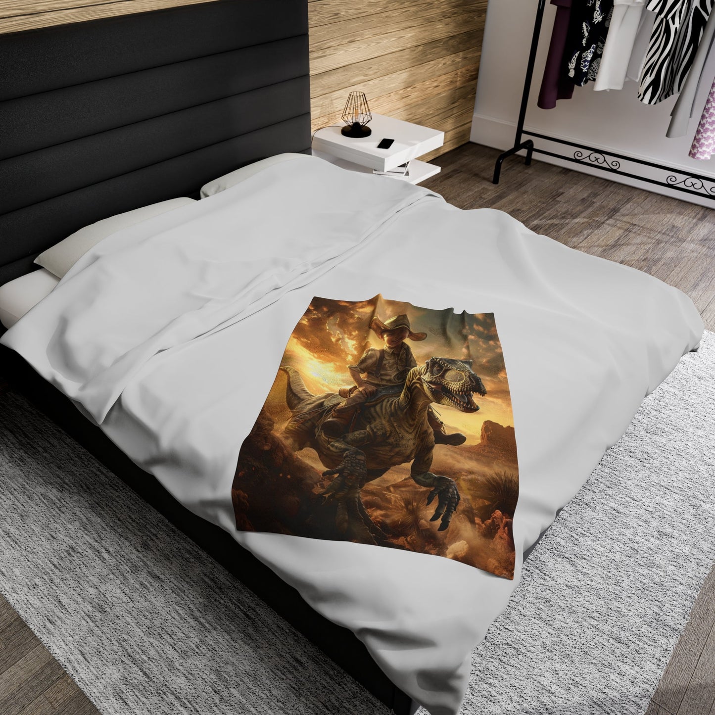 Riding the Dinosaur - Custom Blanket