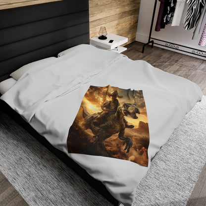 Riding the Dinosaur - Custom Blanket