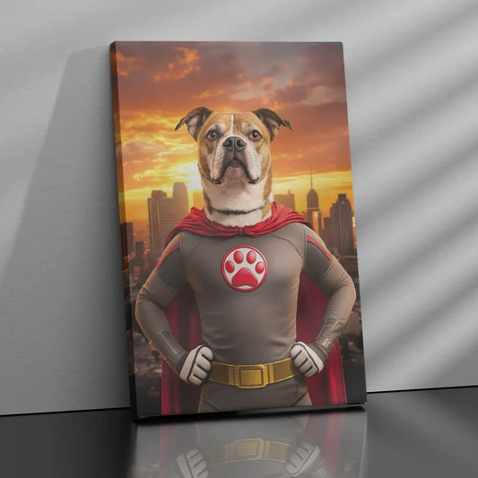 Gepersonaliseerd canvas Heldenhond - Portret huisdier 1