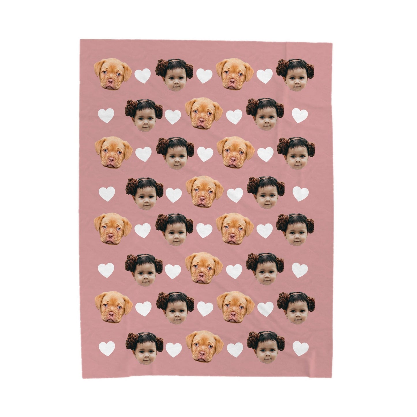 Dekentje met gezicht patroon