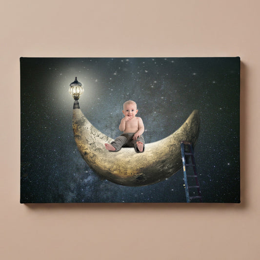 Personalized Dreamy Cradle portrait canvas