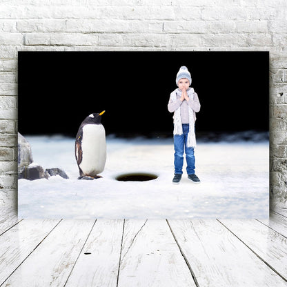Winter Pinguïn - Unieke Foto
