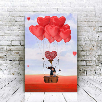 Valentijns Luchtballon - Unieke Foto