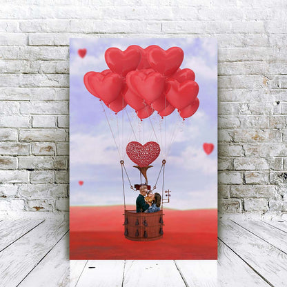 Valentijns Luchtballon - Unieke Foto